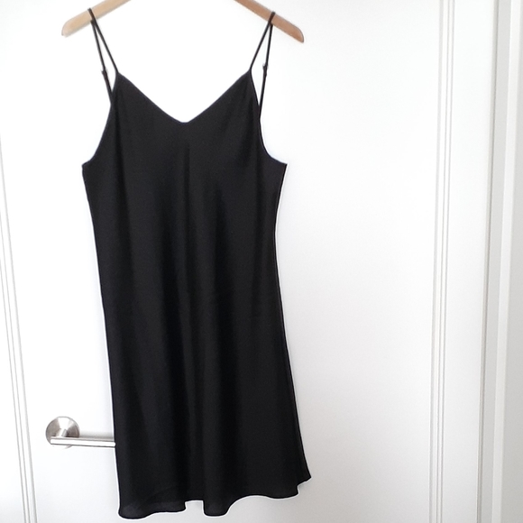Black Slip Dress - Picture 1 of 6